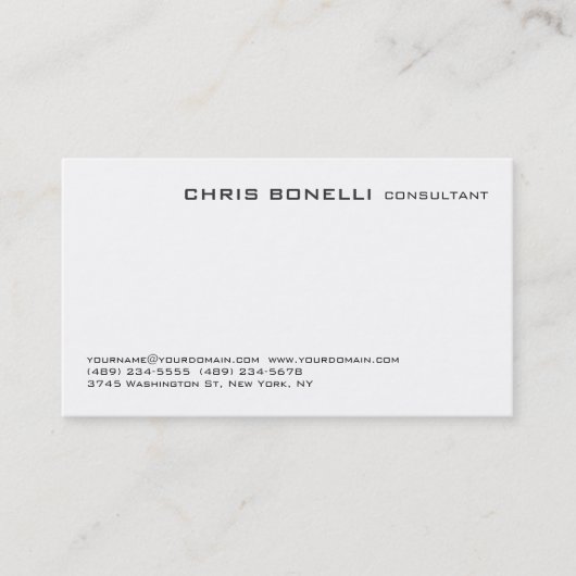 Aantrekkelijk zwart/wit Visitekaartje (Voorkant)