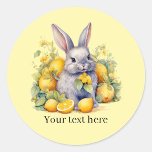 Aantrekkelijke citroen bedrijf aanpasbaar ronde sticker