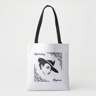 Aantrekkelijke elegantie Mooie moderne vrouw Draagtas