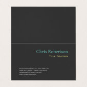 Aantrekkelijke Grijs Geel Blauw Chique Scherp Mode Visitekaartjes (Buitenkant ongevouwen)