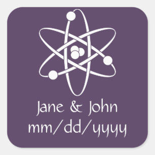 Aantrekkelijke krachten in Paarse Sticker