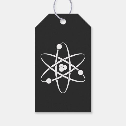 Aantrekkelijke krachten in zwart cadeau Label Cadeaulabel (Voorkant)