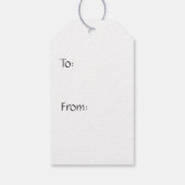 Aantrekkelijke krachten in zwart cadeau Label Cadeaulabel (Achterkant)