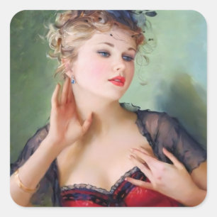 Aantrekkelijke Lady Sticker