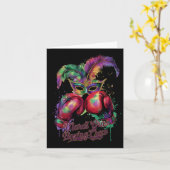 Aantrekkelijke Masquerade Mask Boxing Crew Feestel Kaart (Gele Bloem)
