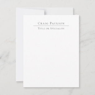 Aantrekkelijke professionele effen minimalistische