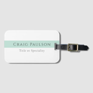 Aantrekkelijke Simple Plain Professional Modern Bagagelabel
