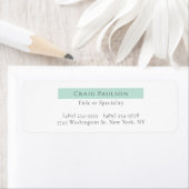 Aantrekkelijke Simple Plain Professional Modern Etiket (Insitu)