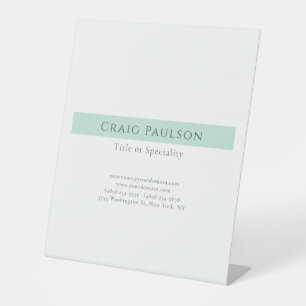 Aantrekkelijke Simple Plain Professional Modern Reclamebord Met Voetstuk