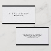 Aantrekkelijke trendy stijlvolle moderne minimalis visitekaartje (Voorkant / Achterkant)