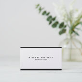 Aantrekkelijke trendy stijlvolle moderne minimalis visitekaartje (Staand voorkant)