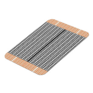 Aantrekkelijke zwart-wit patroon foto magneet