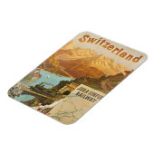 Aantrekkelijke Zwitserse landschappen Jura Simplon Magneet (Linkerzijde)