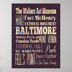 Aantrekken en beroemde plaatsen in Baltimore, Mary Poster