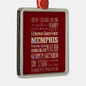 Aantrekken en beroemde plaatsen van Memphis, Tenne Metalen Ornament (Rechts)