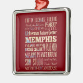 Aantrekken en beroemde plaatsen van Memphis, Tenne Metalen Ornament (Links)