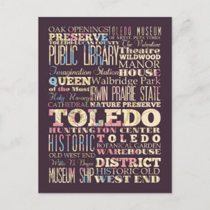 Aantrekkingen en beroemde plaatsen van Toledo, Ohi Briefkaart