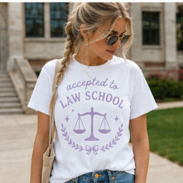 Aanvaard door de rechtenfaculteit, schattige toeko t-shirt