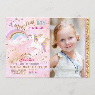 Aanvaardbare Paukasus Unicorn Rainbow Sparkle Birt Kaart