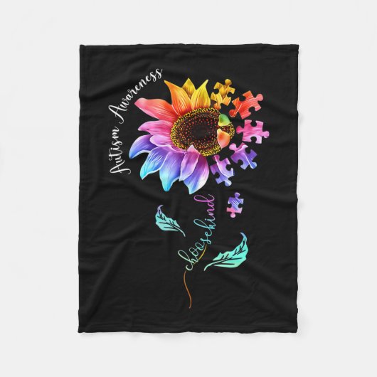 Aanvaarding Autisme Bewustheid Vrouwen Mam Teacher Fleece Deken (Voorkant)