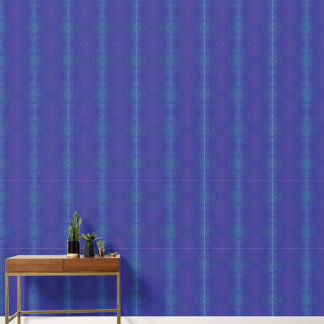 aanvaarding | Blauw Indigo Violet Shibori Patroon Behang