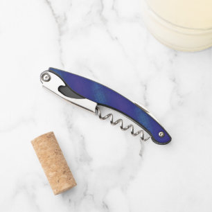 aanvaarding   Blauw Indigo Violet Shibori Patroon Kurkentrekker