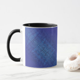 aanvaarding | Blauw Indigo Violet Shibori Patroon Mok