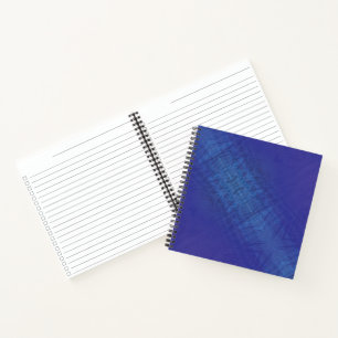 aanvaarding   Blauw Indigo Violet Shibori Patroon Notitieboek