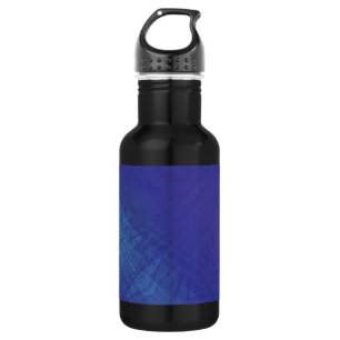 aanvaarding   Blauw Indigo Violet Shibori Patroon Waterfles