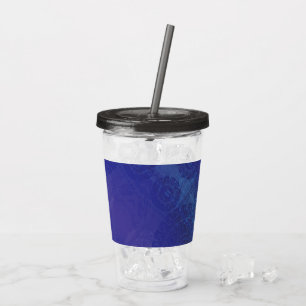 aanvaarding   Blauwe Indigo Violet Boho medailles Acryl Drinkbeker