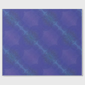 aanvaarding | Blauwe Indigo Violet Boho medailles Cadeaupapier (Vlak)