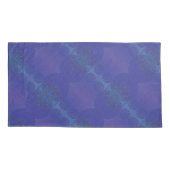 aanvaarding | Blauwe Indigo Violet Boho medailles Kussensloop (Achterkant-Links)