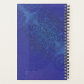 aanvaarding | Blauwe Indigo Violet Boho medailles Planner (Achterkant)