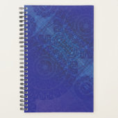 aanvaarding | Blauwe Indigo Violet Boho medailles Planner (Voorkant)