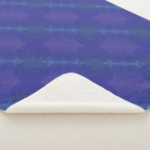 aanvaarding Blauwe Indigo Violet Boho medailles Sherpa Deken