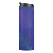 aanvaarding | Blauwe Indigo Violet Boho medailles Thermosbeker (Geroteerd rechts)
