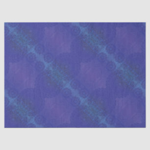 aanvaarding Blauwe Indigo Violet Boho medailles Tissuepapier
