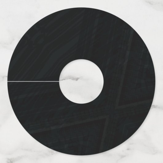 aanvaarding | Donkere Abstracte textuur Wijnglaslabel (Voorkant)