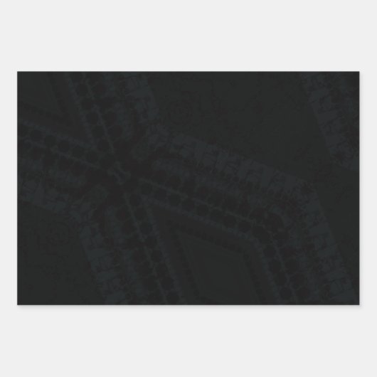 aanvaarding | Donkere Boho-textuur Inpakpapier Vel (Voorkant)