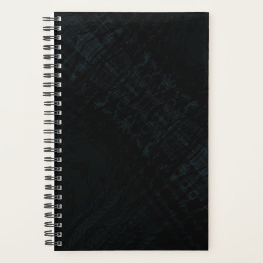 aanvaarding | Donkere Shibori-textuur Planner (Voorkant)