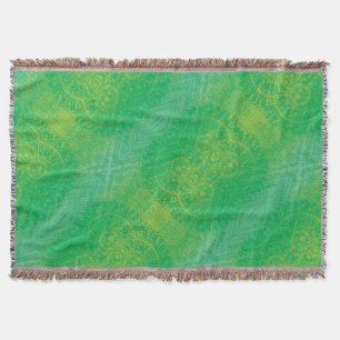 aanvaarding Geel Groen Blauw Boho Medallions Deken