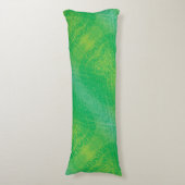 aanvaarding | Geel Groen Blauw Boho Medallions Lichaamskussen (Voorkant Verticaal)