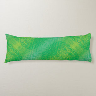 aanvaarding Geel Groen Blauw Boho Medallions Lichaamskussen