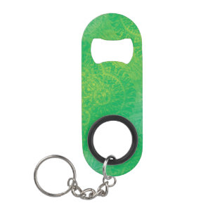 aanvaarding   Geel Groen Blauw Boho Medallions Mini Flessenopener