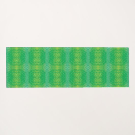 aanvaarding | Geel Groen Blauw Boho Medallions Yogamat (Achterkant (horizontaal))