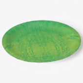 aanvaarding | Geel Groen Blauw Shibori patroon Papieren Bordje (Gekanteld)