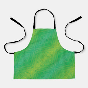 aanvaarding   Geel Groen Blauw Shibori patroon Schort