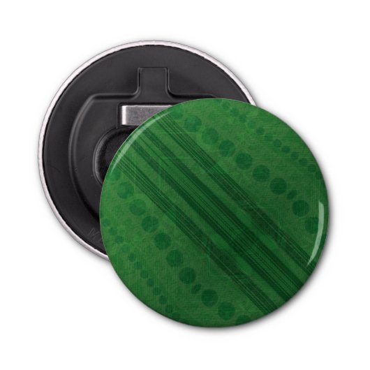 aanvaarding | groen eclectisch boho-patroon button flesopener (Voorkant)