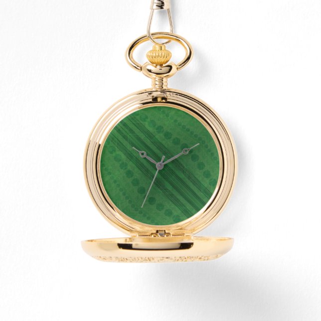 aanvaarding | groen eclectisch boho-patroon horloge (Voorkant)