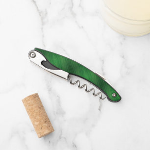 aanvaarding groen eclectisch boho-patroon kurkentrekker